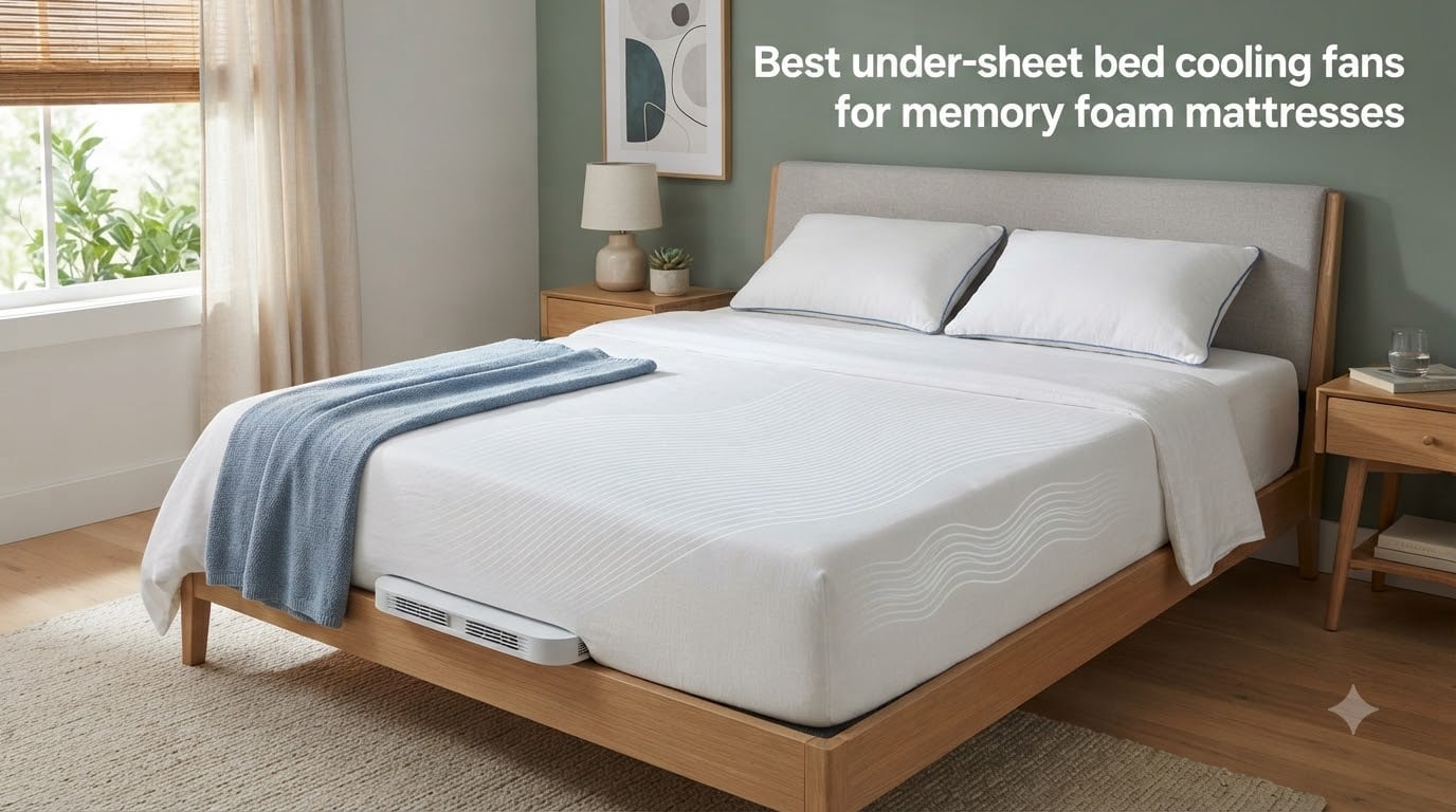 Best under-sheet bed cooling fans for memory foam mattresses