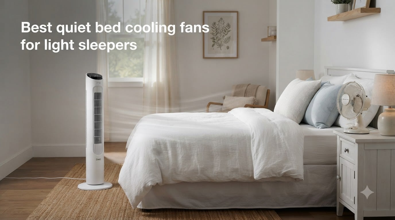 Best quiet bed cooling fans for light sleepers