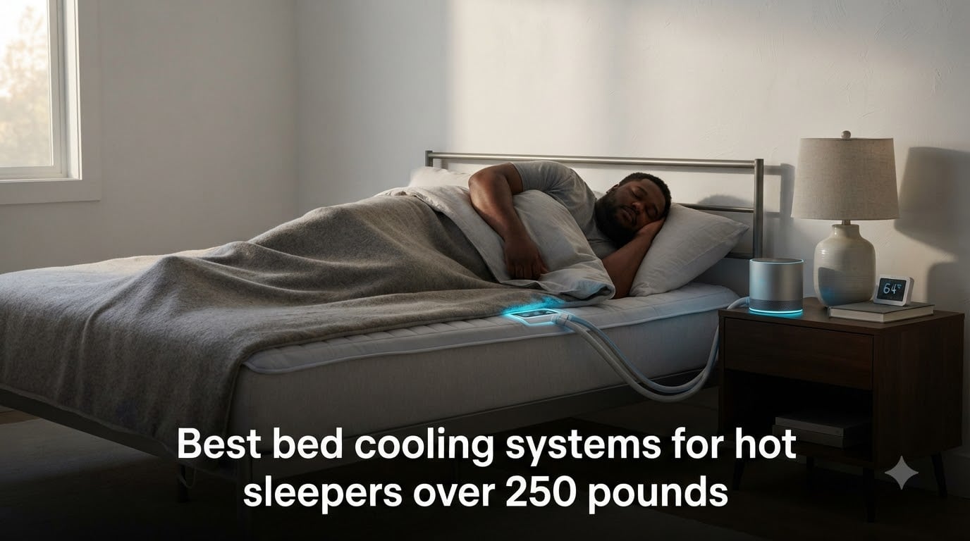Best bed cooling systems for hot sleepers over 250 pounds