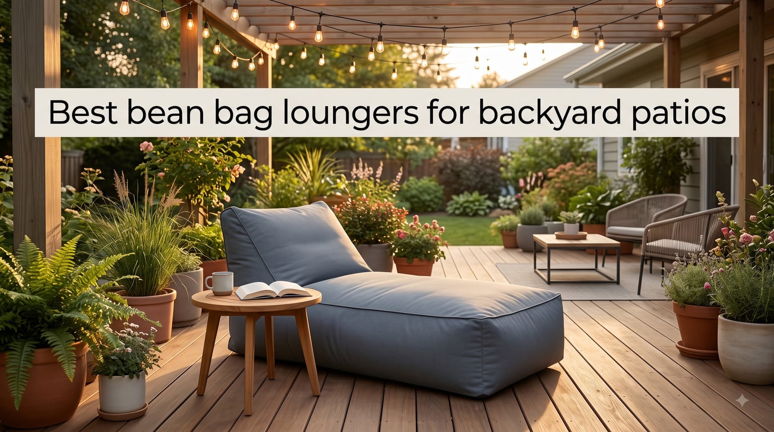 Best bean bag loungers for backyard patios