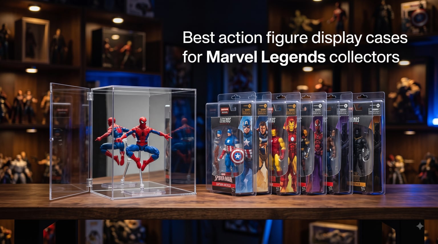 Best action figure display cases for Marvel Legends collectors