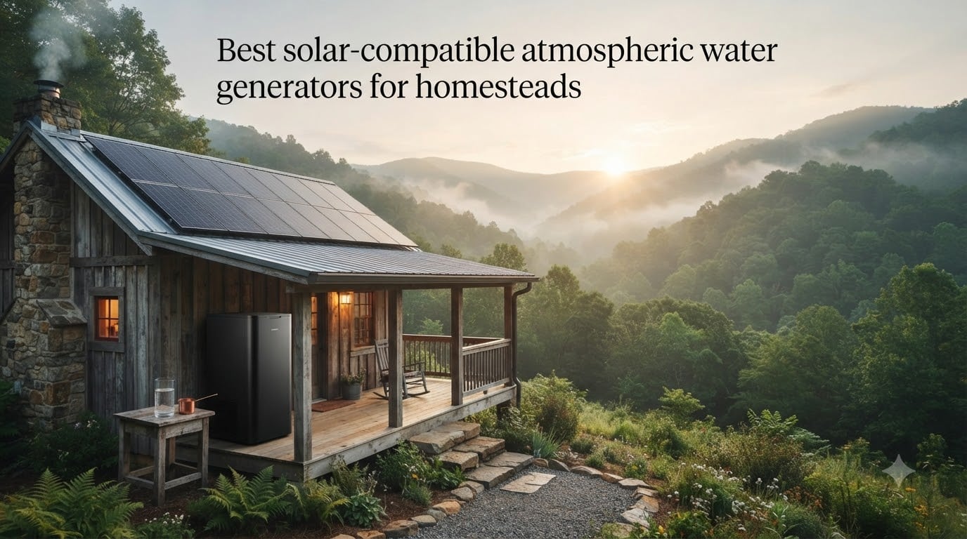 Best solar-compatible atmospheric water generators for homesteads