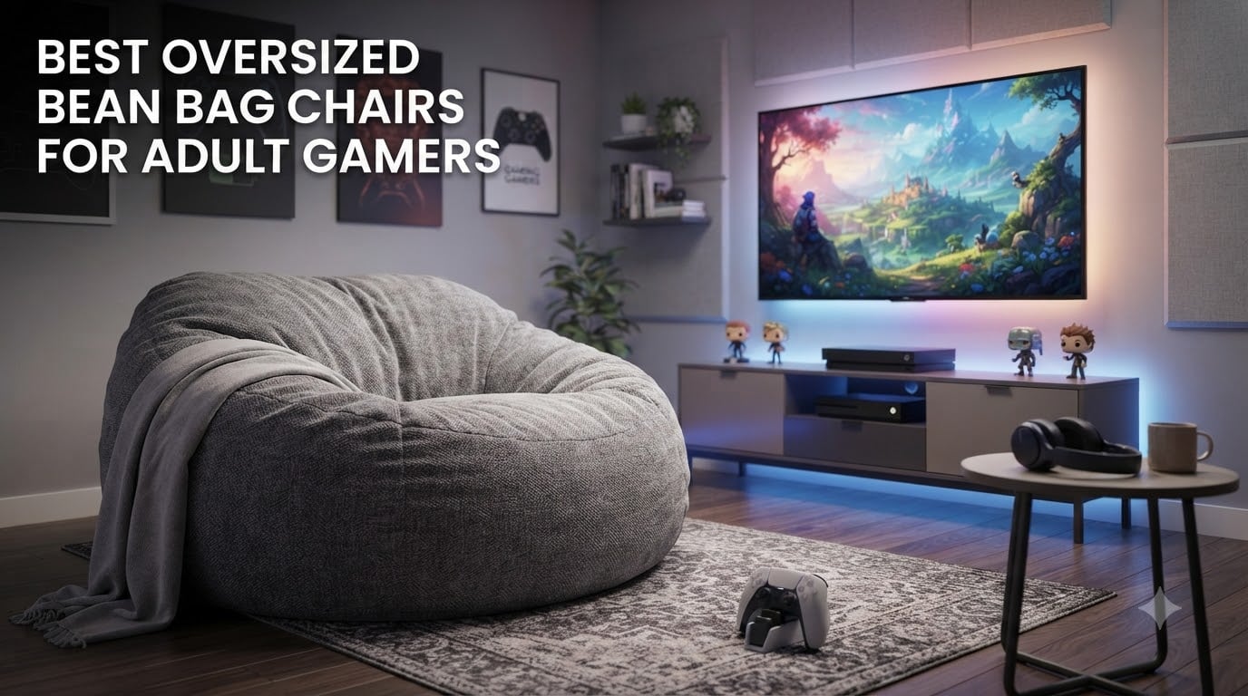 Best oversized bean bag chairs for adult gamers