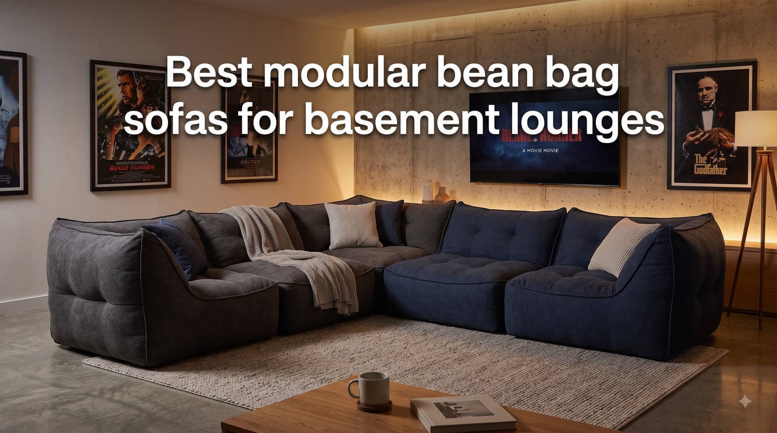 Best modular bean bag sofas for basement lounges
