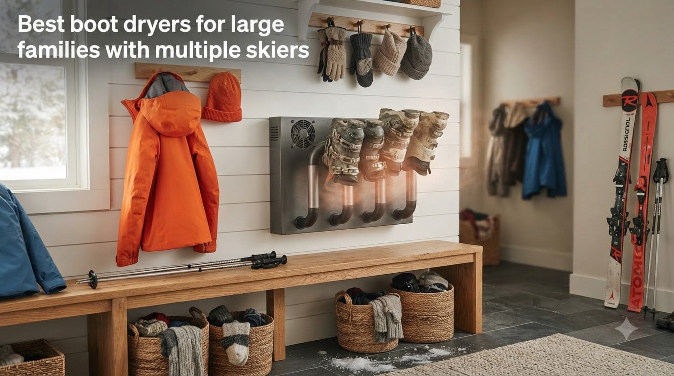 Best boot dryers for large families with multiple skiers