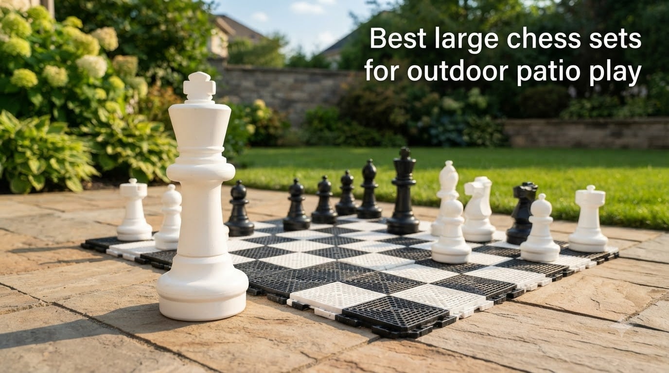Best large chess sets for outdoor patio play