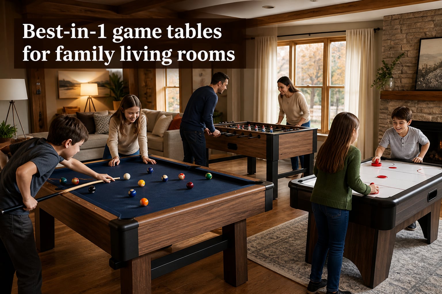 Best 3-in-1 game tables for family living rooms