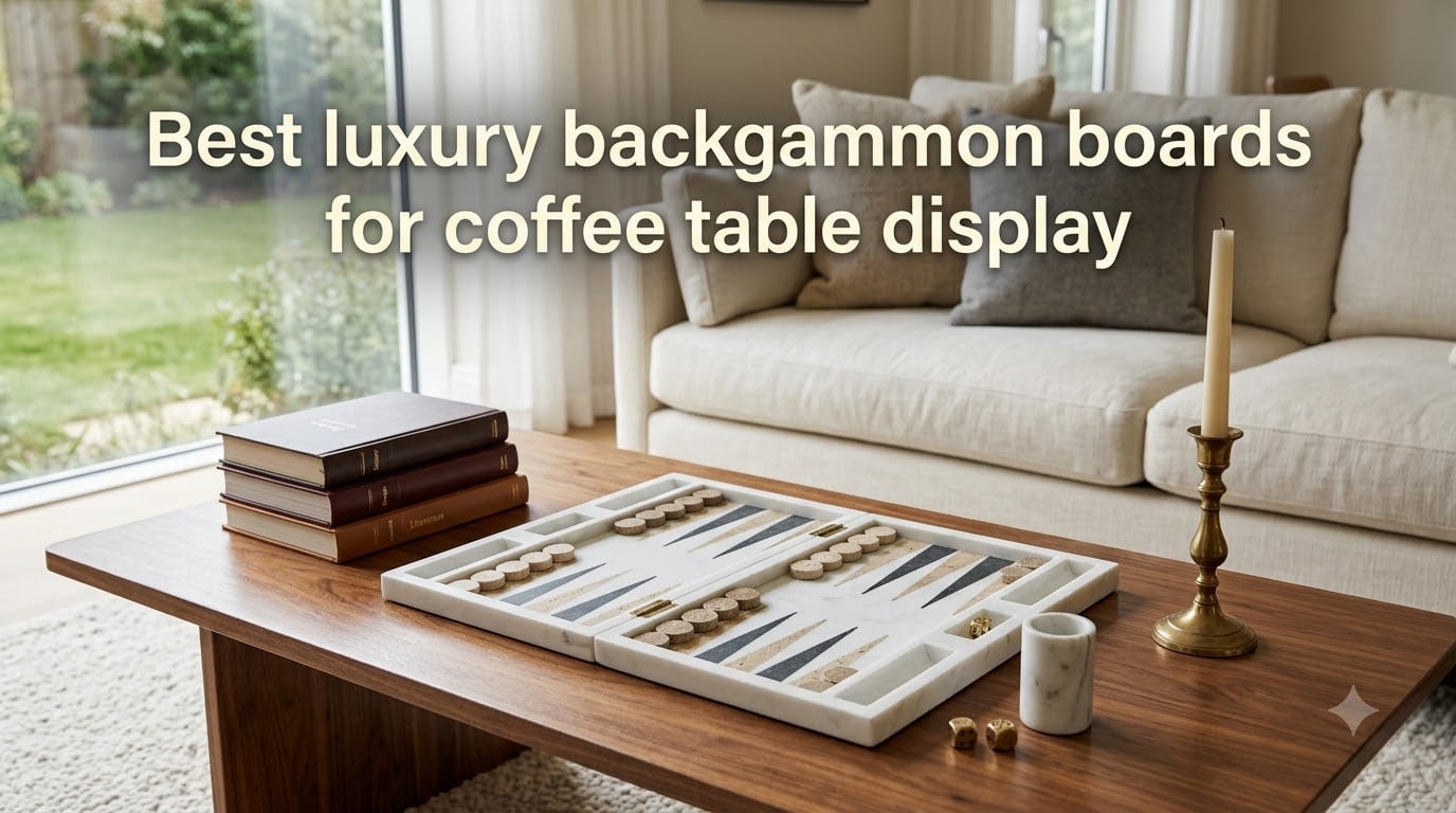 Best luxury backgammon boards for coffee table display