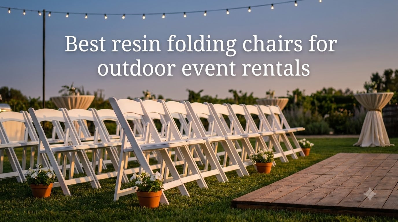 Best resin folding chairs for outdoor event rentals
