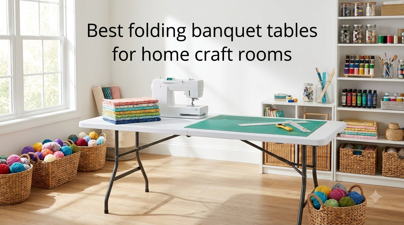 Best folding banquet tables for home craft rooms