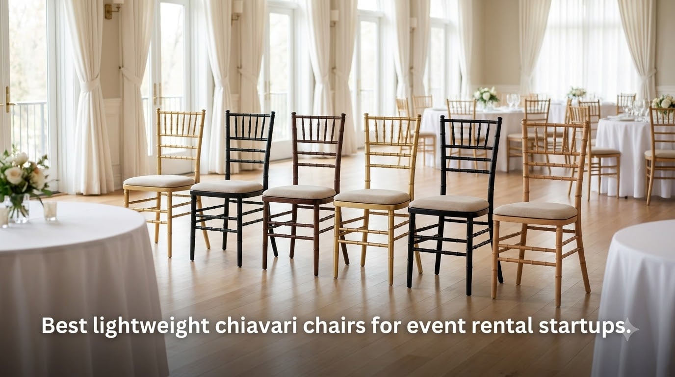 Best lightweight chiavari chairs for event rental startups