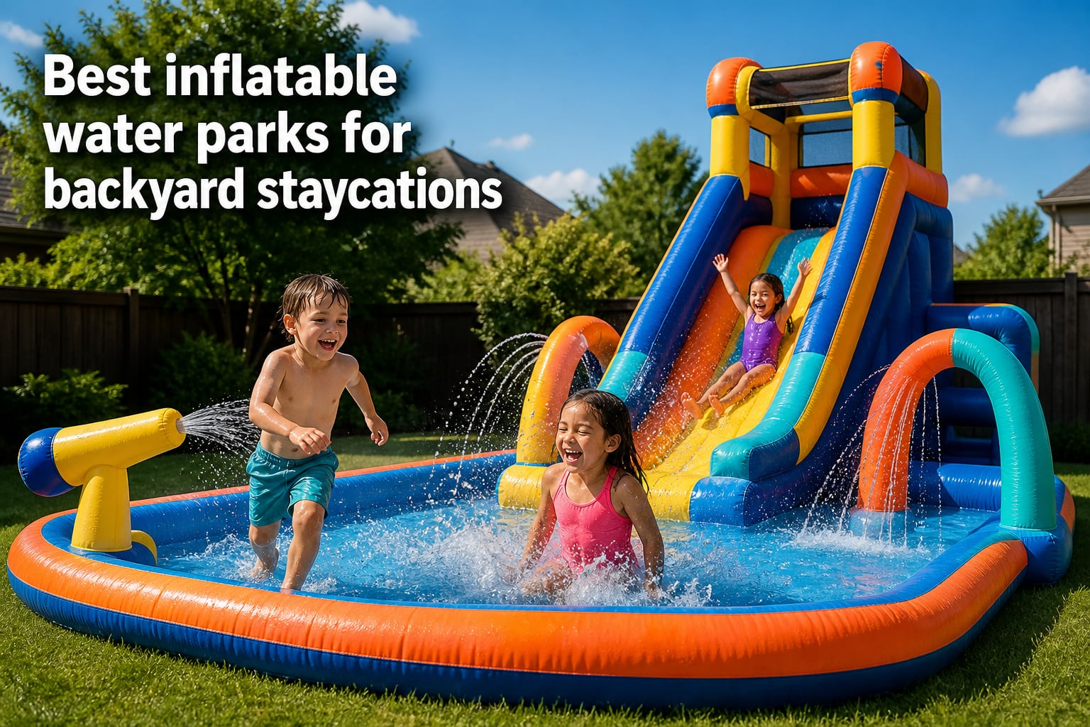 Best inflatable water parks for backyard staycations