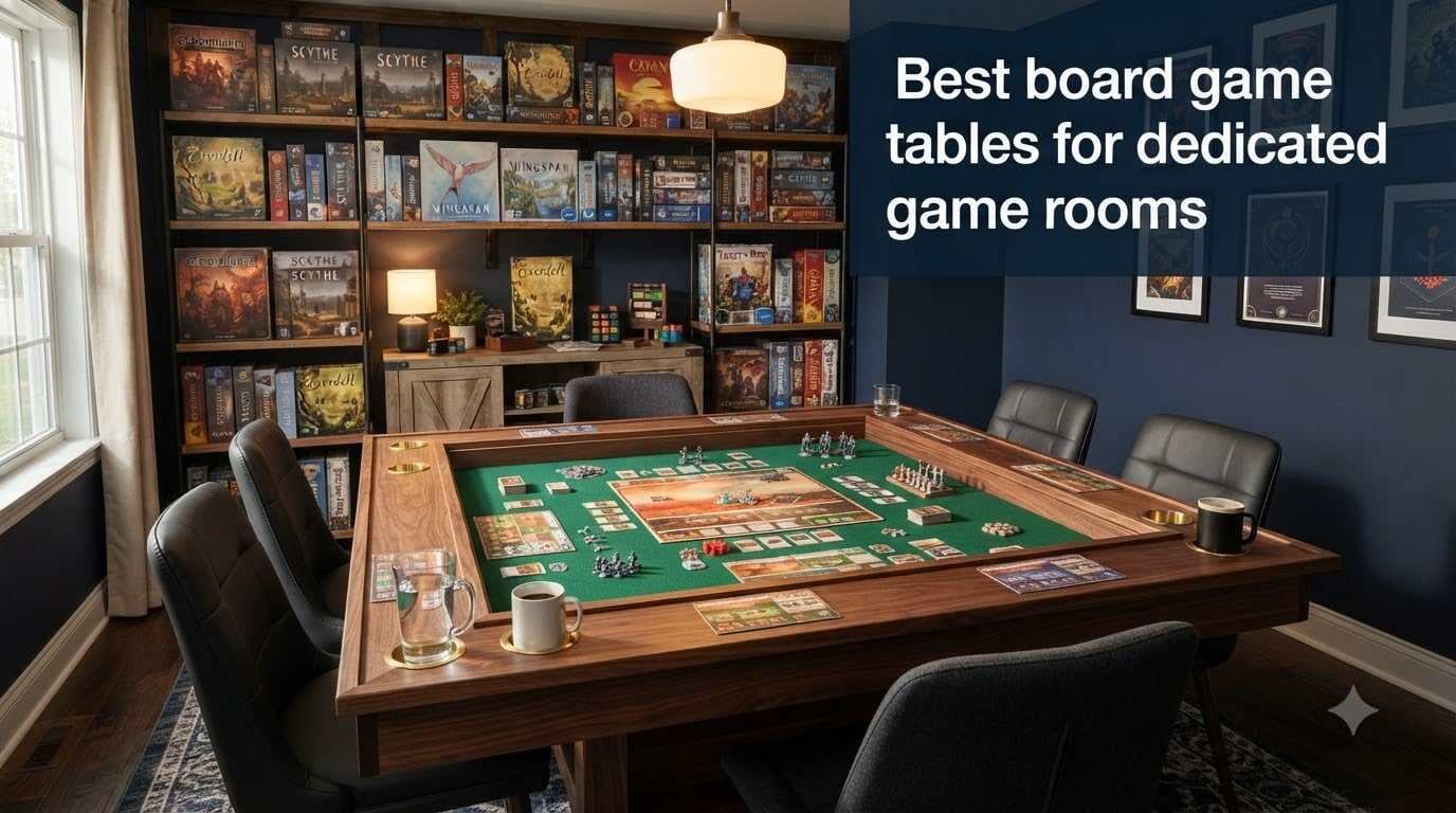 Best board game tables for dedicated game rooms