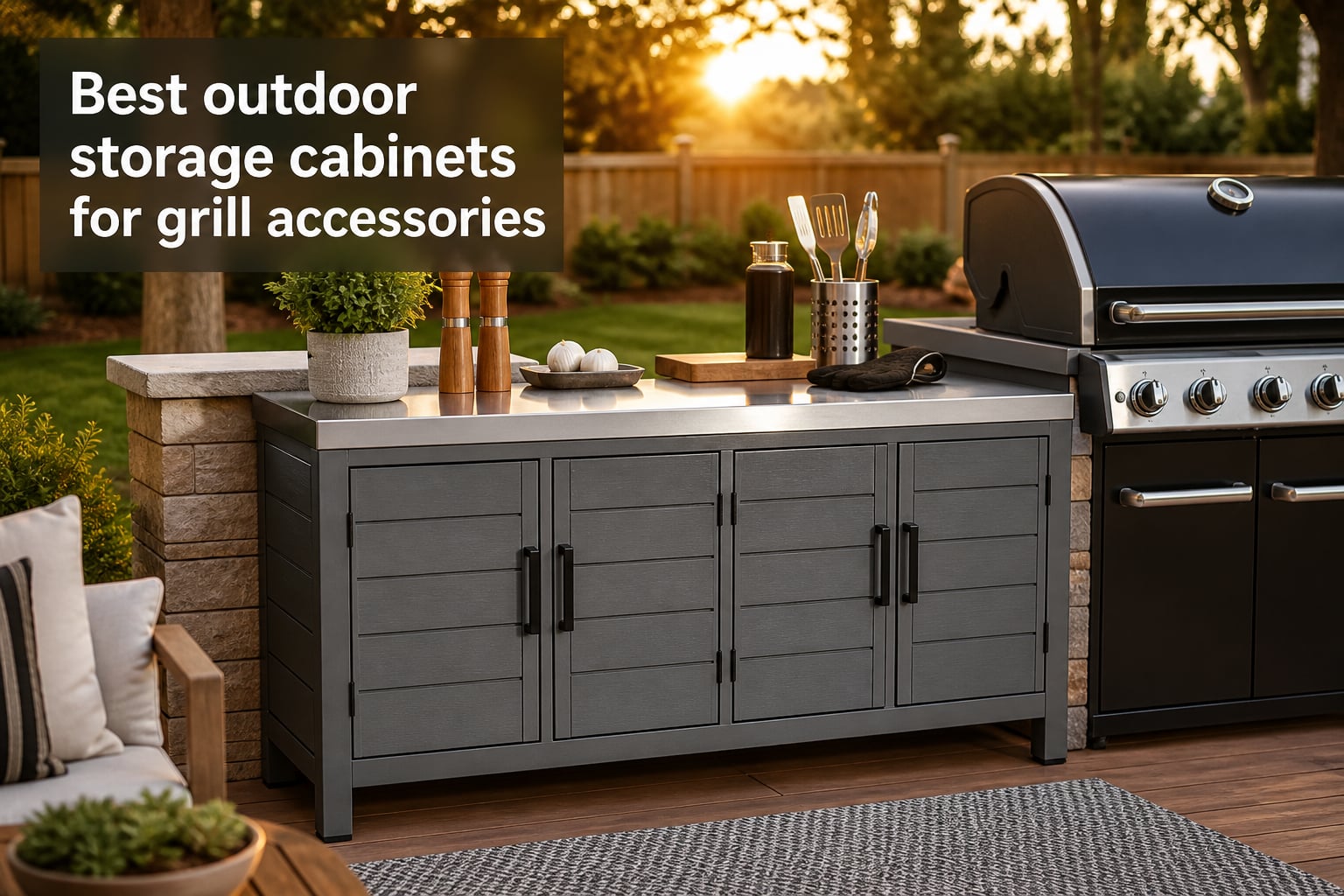 Best outdoor storage cabinets for grill accessories