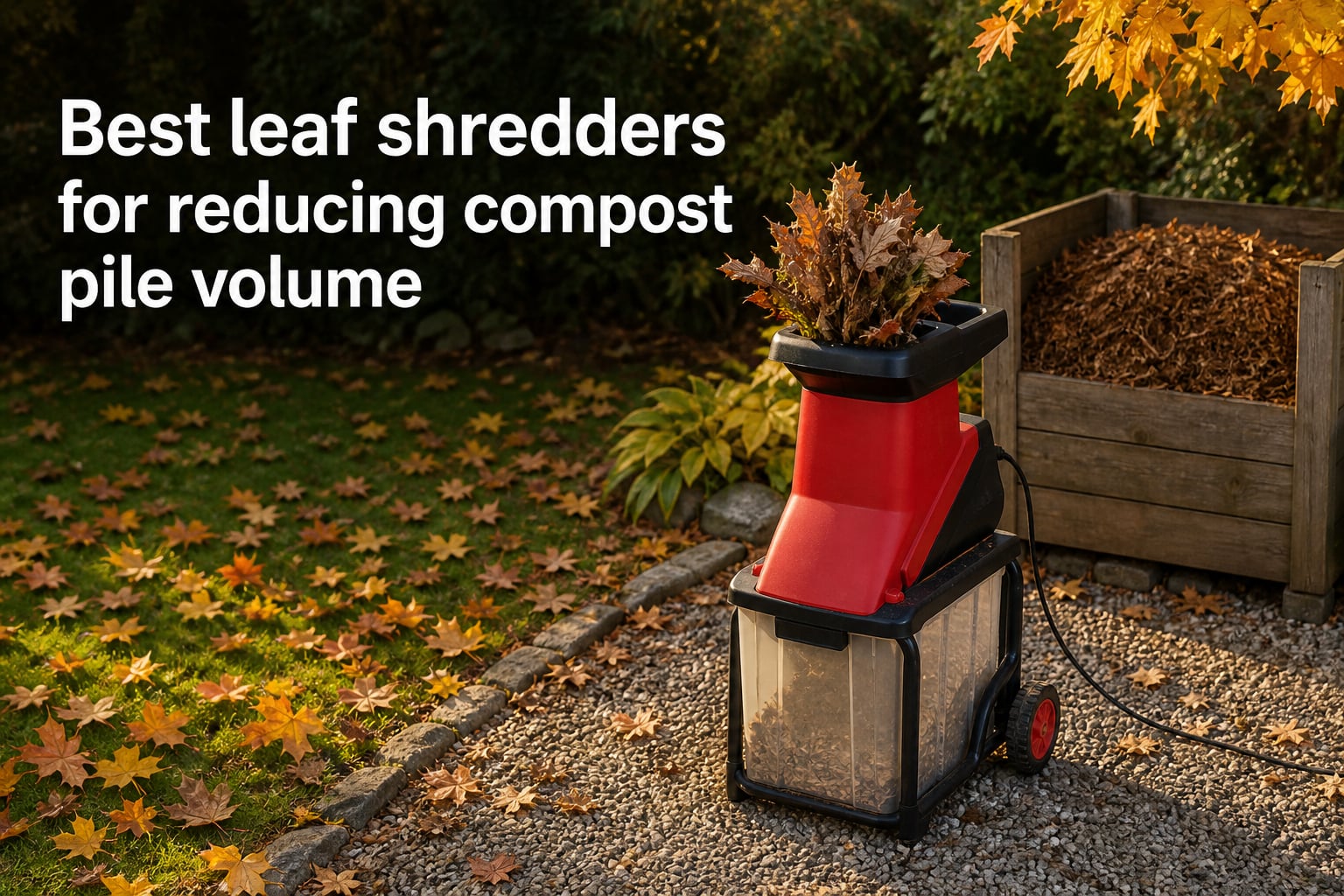 Best leaf shredders for reducing compost pile volume