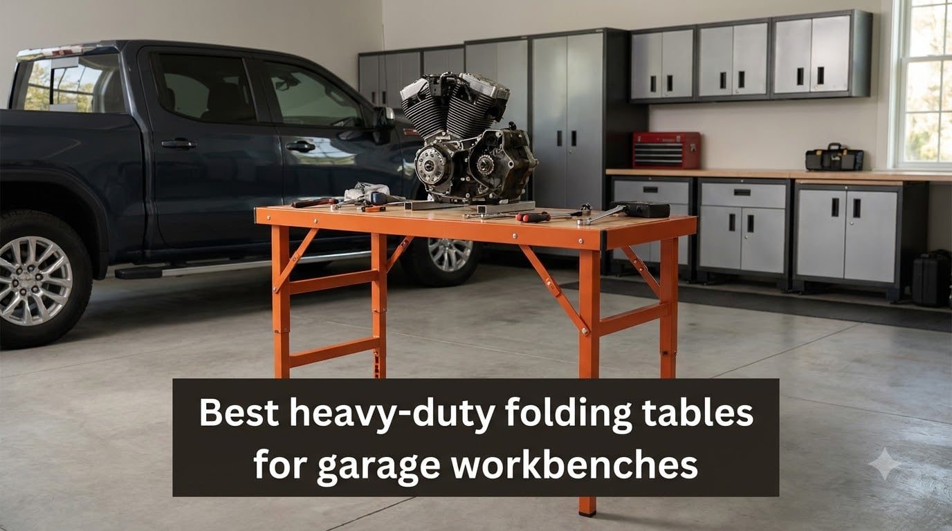 Best heavy-duty folding tables for garage workbenches