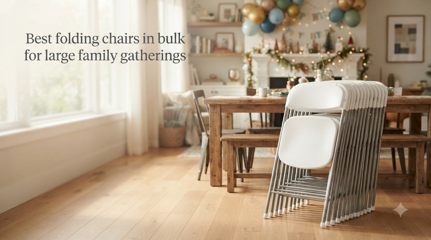 Best folding chairs in bulk for large family gatherings