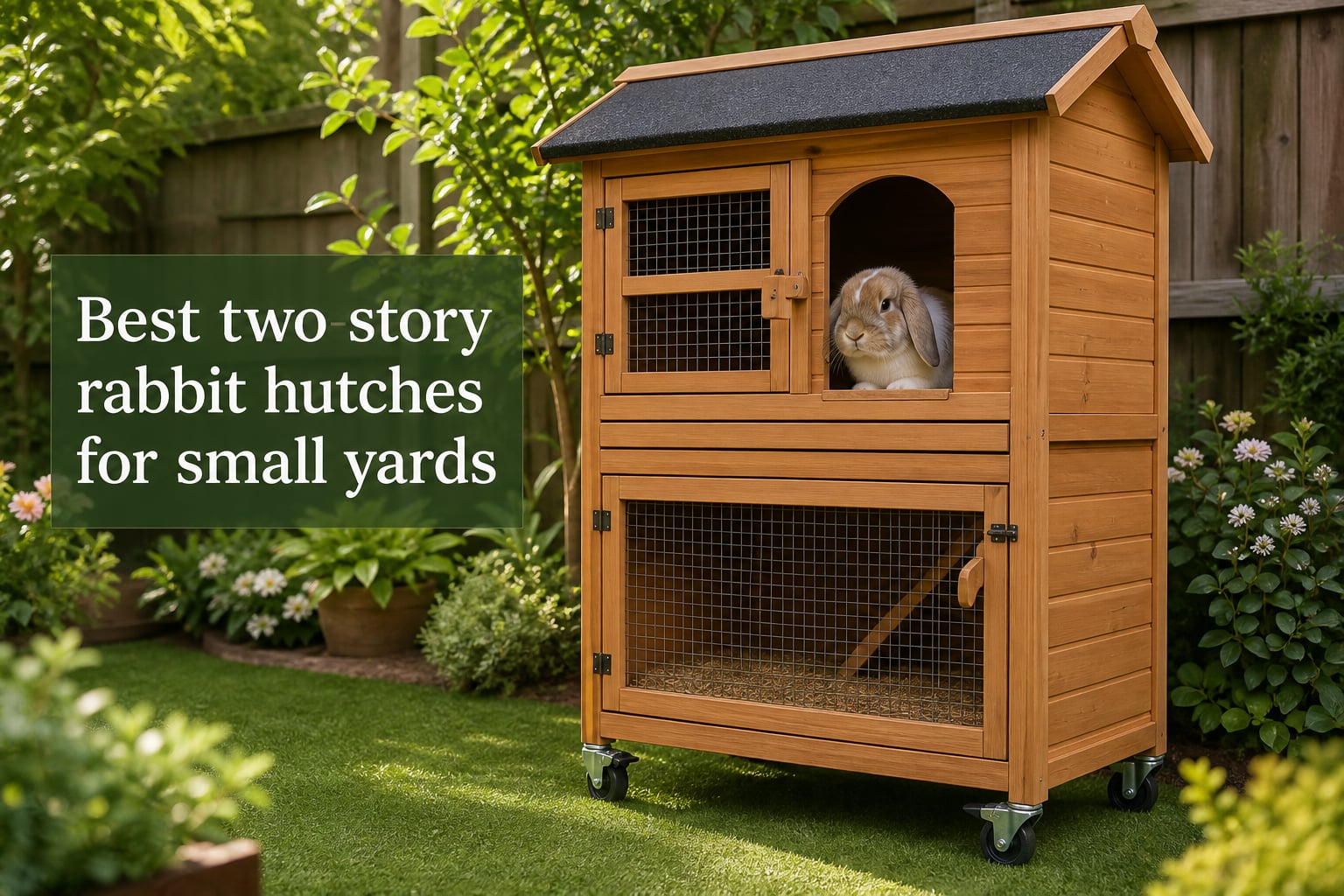 Best two-story rabbit hutches for small yards