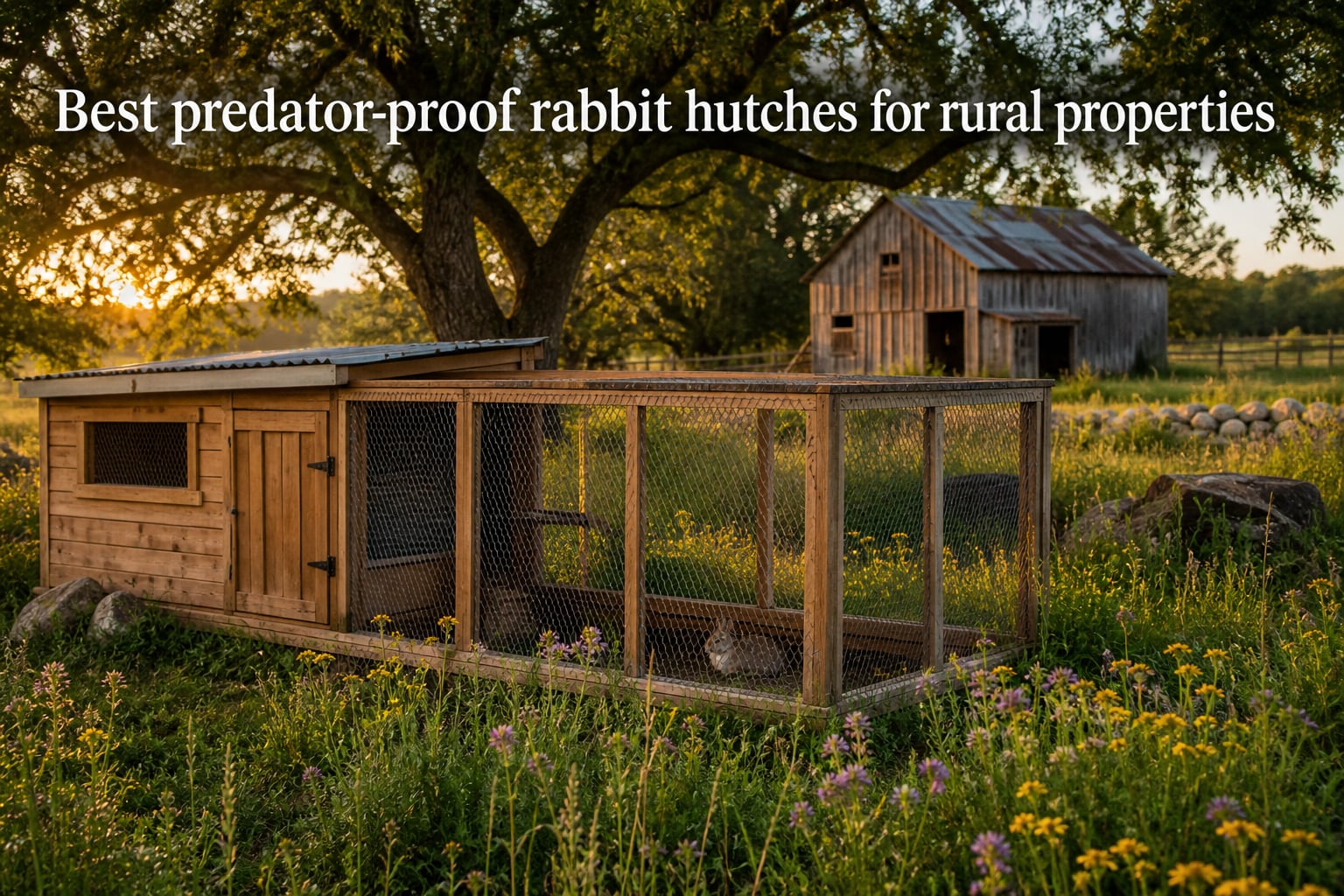 Best predator-proof rabbit hutches for rural properties