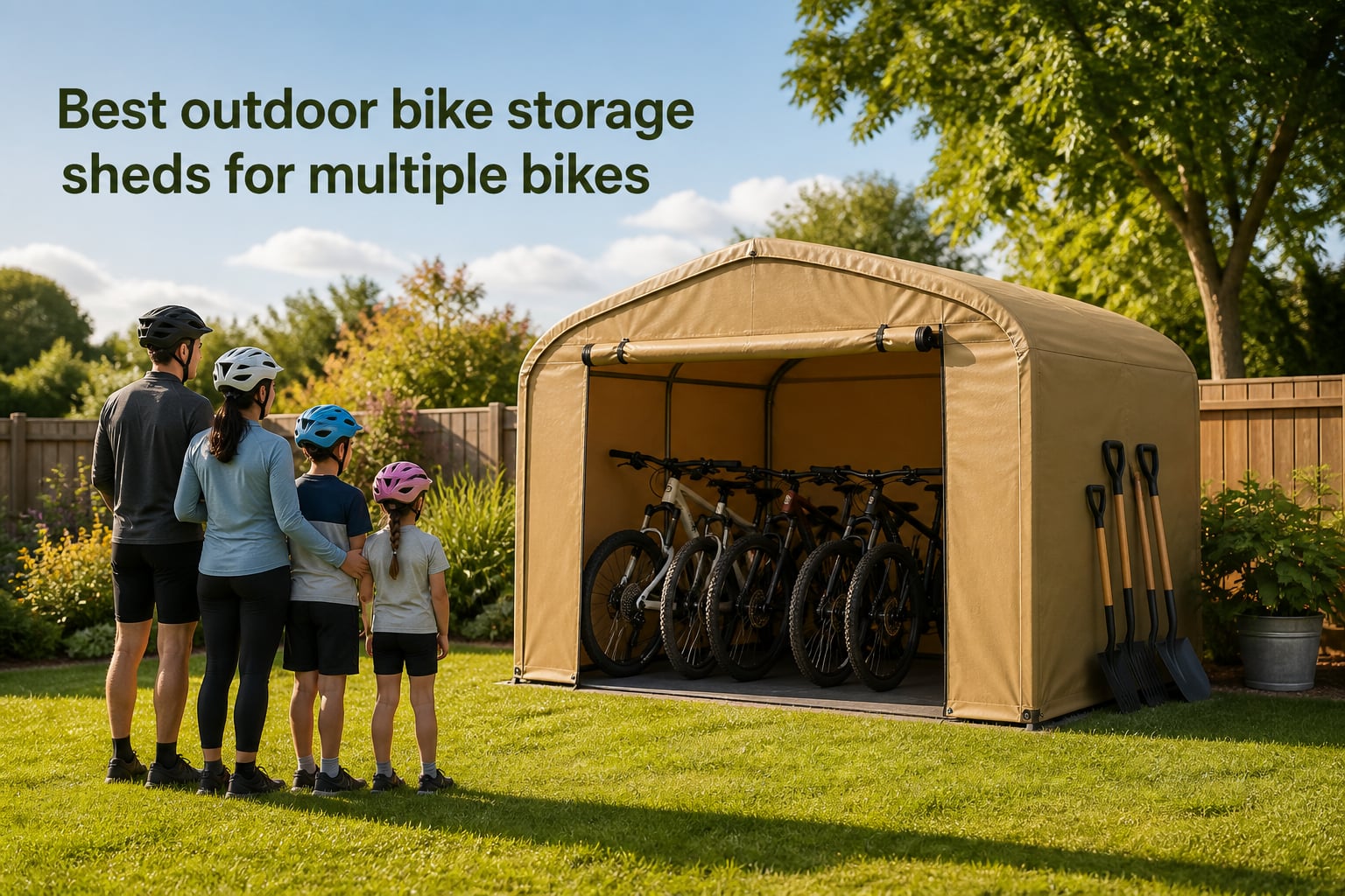 Best outdoor bike storage sheds for multiple bikes