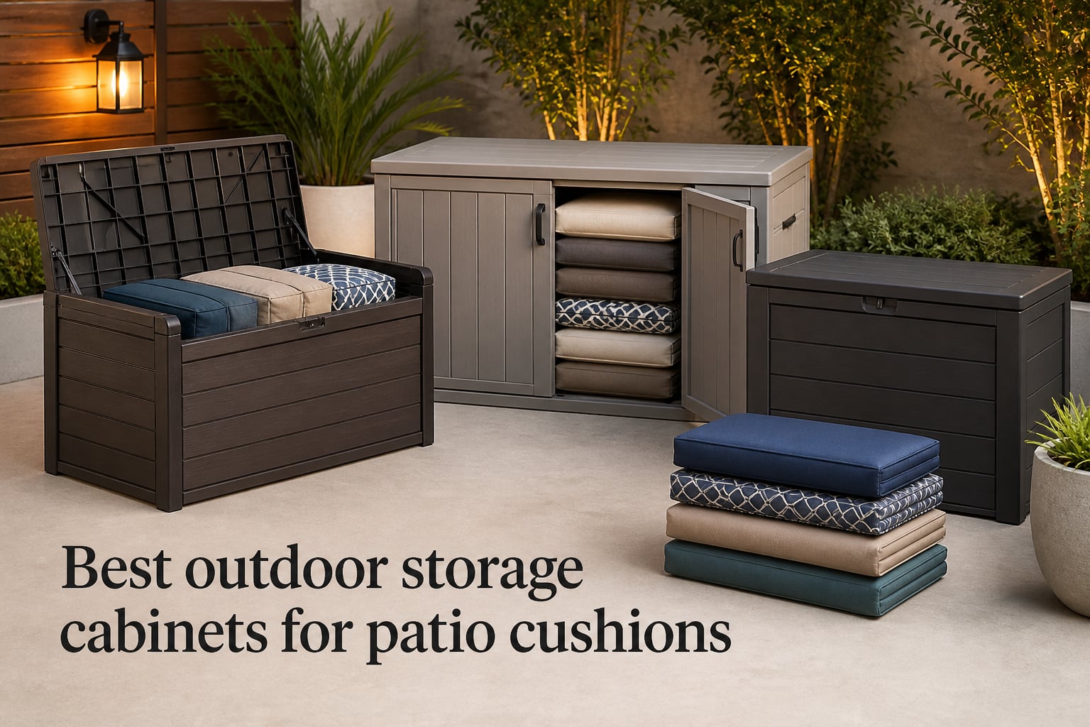 Best outdoor storage cabinets for patio cushions