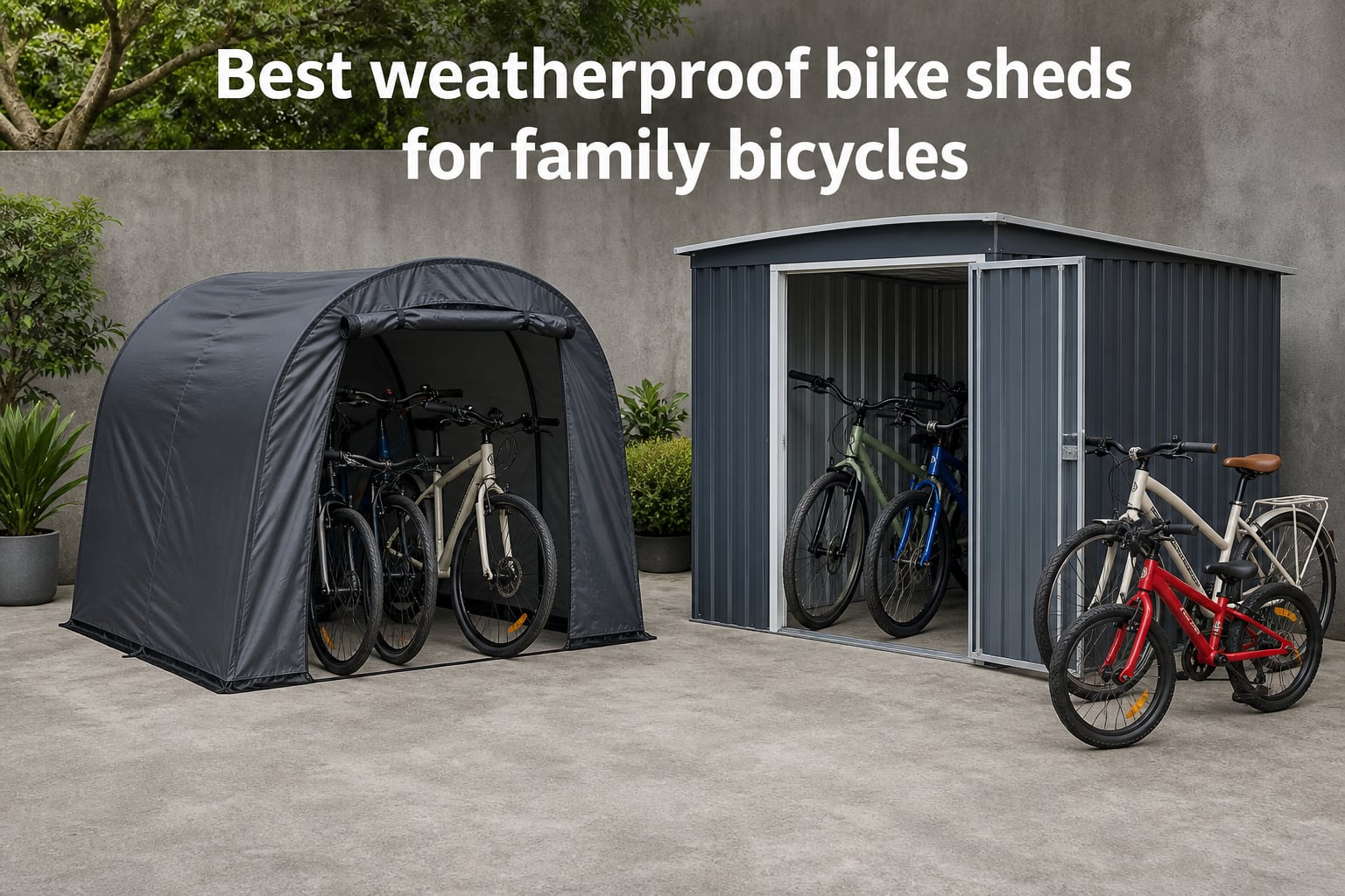Best weatherproof bike sheds for family bicycles