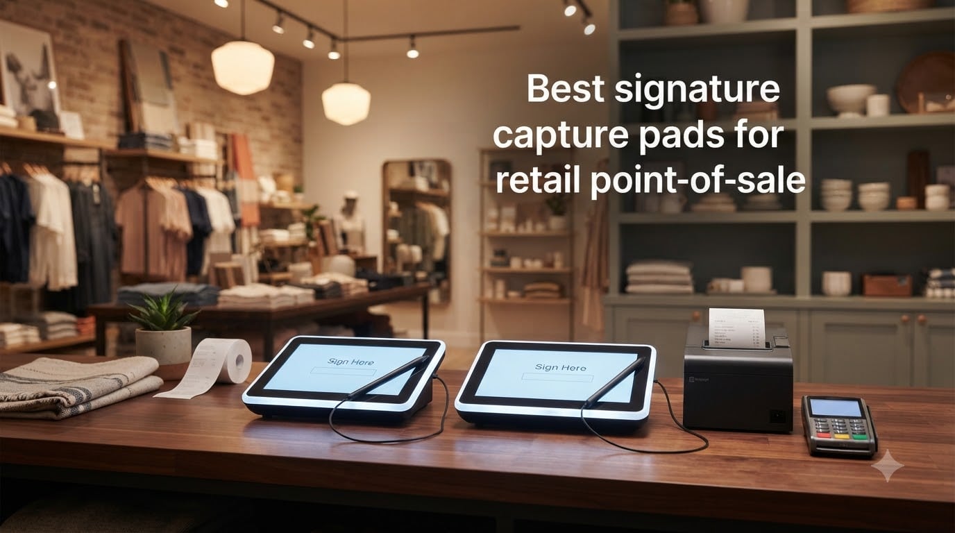 Best signature capture pads for retail point-of-sale