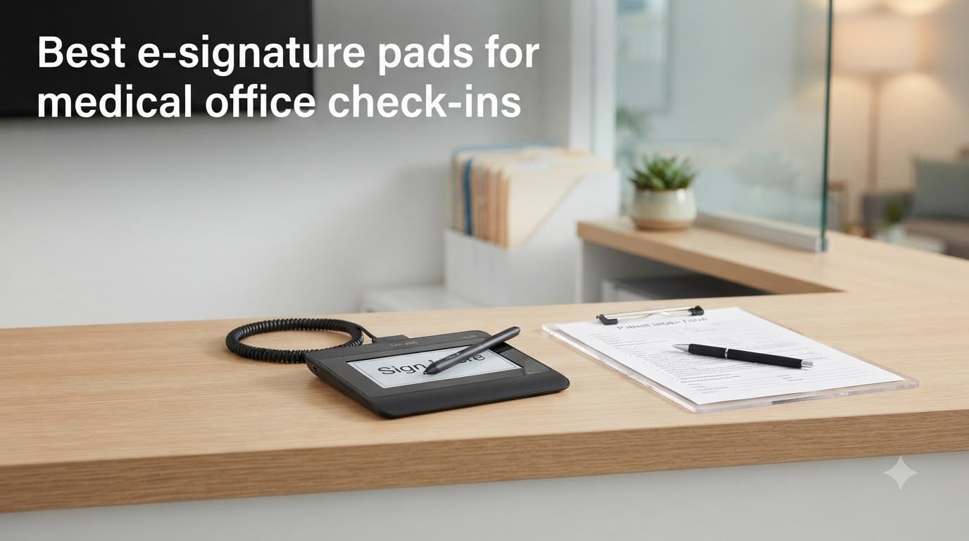 Best e-signature pads for medical office check-ins