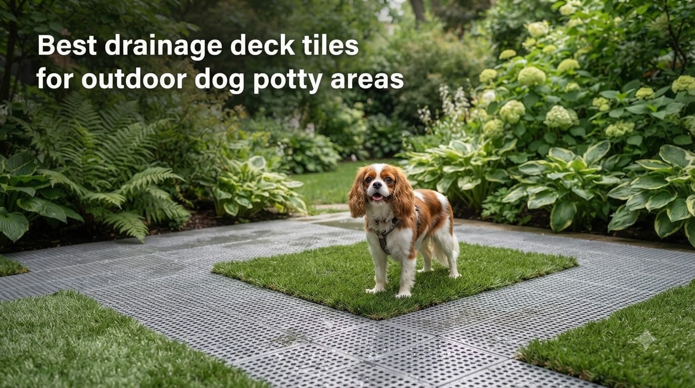 Best drainage deck tiles for outdoor dog potty areas