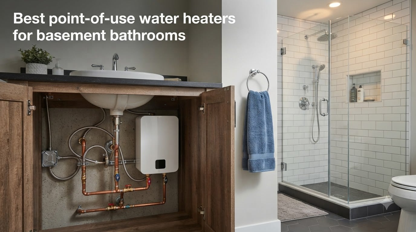 Best point-of-use water heaters for basement bathrooms