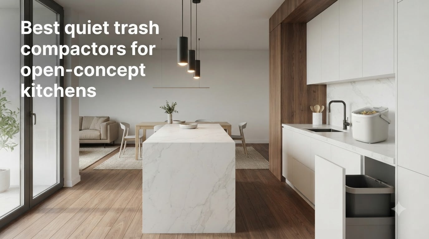 Best quiet trash compactors for open-concept kitchens