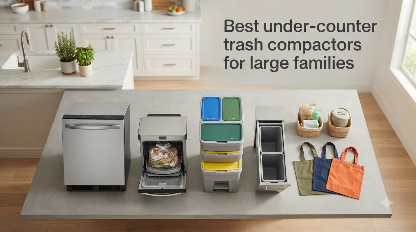 Best under-counter trash compactors for large families