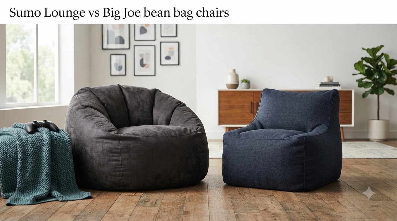 Sumo Lounge vs Big Joe bean bag chairs