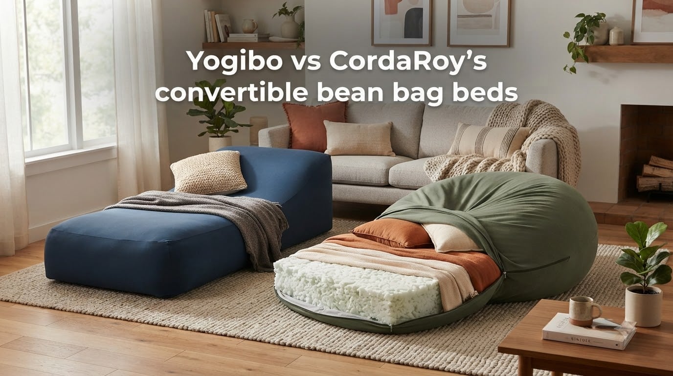 Yogibo vs CordaRoy's convertible bean bag beds