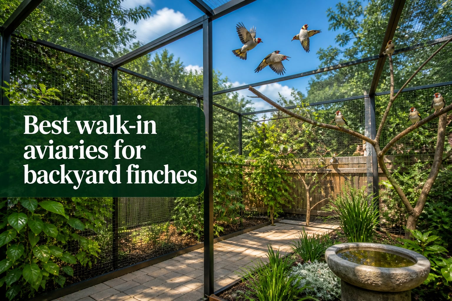 Best walk-in aviaries for backyard finches
