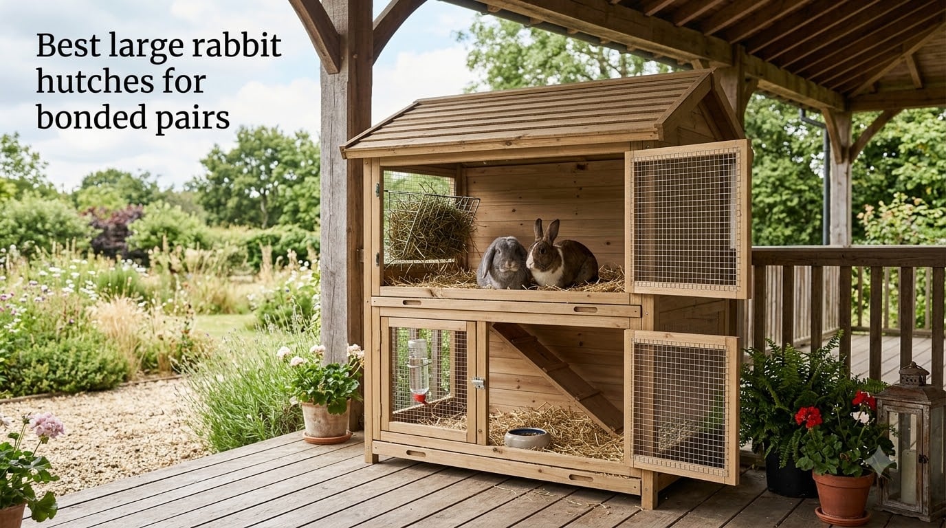 Best large rabbit hutches for bonded pairs
