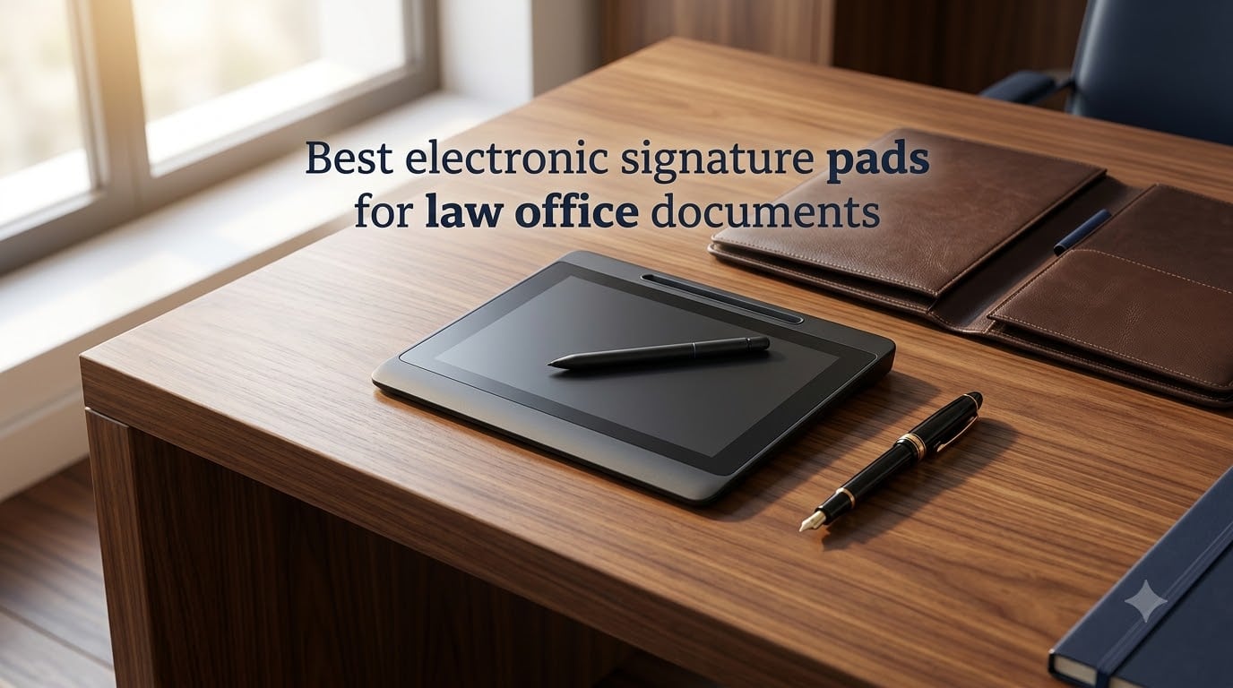 Best electronic signature pads for law office documents