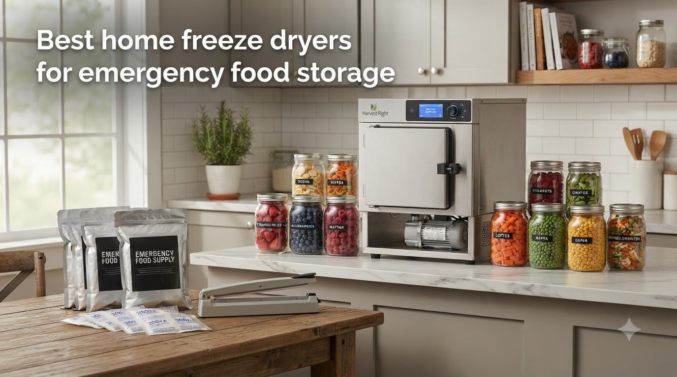 Best home freeze dryers for emergency food storage