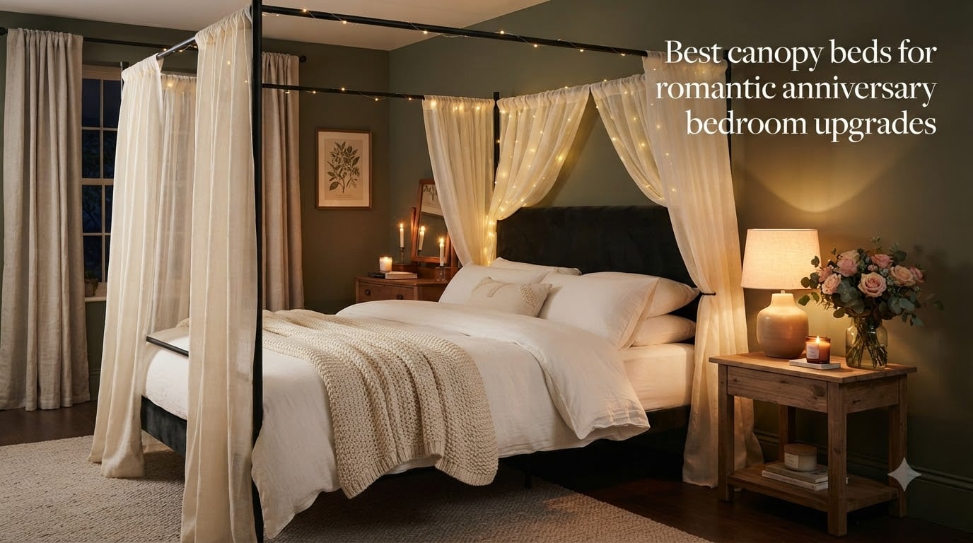 Best canopy beds for romantic anniversary bedroom upgrades