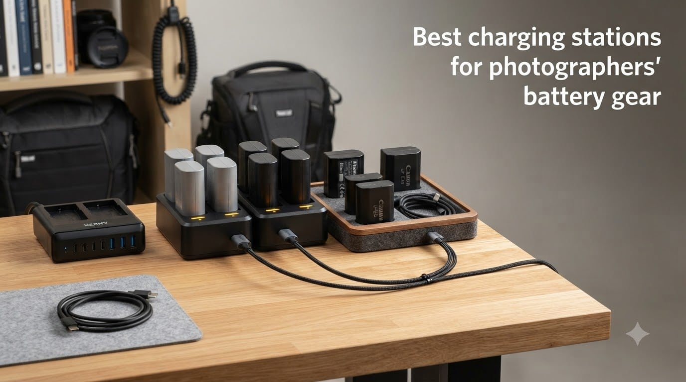 Best charging stations for photographers' battery gear