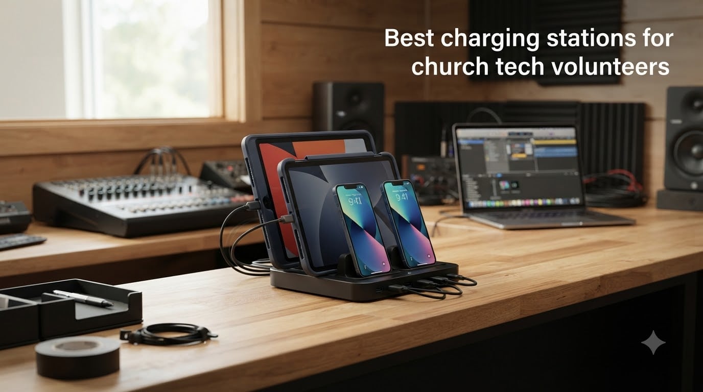 Best charging stations for church tech volunteers