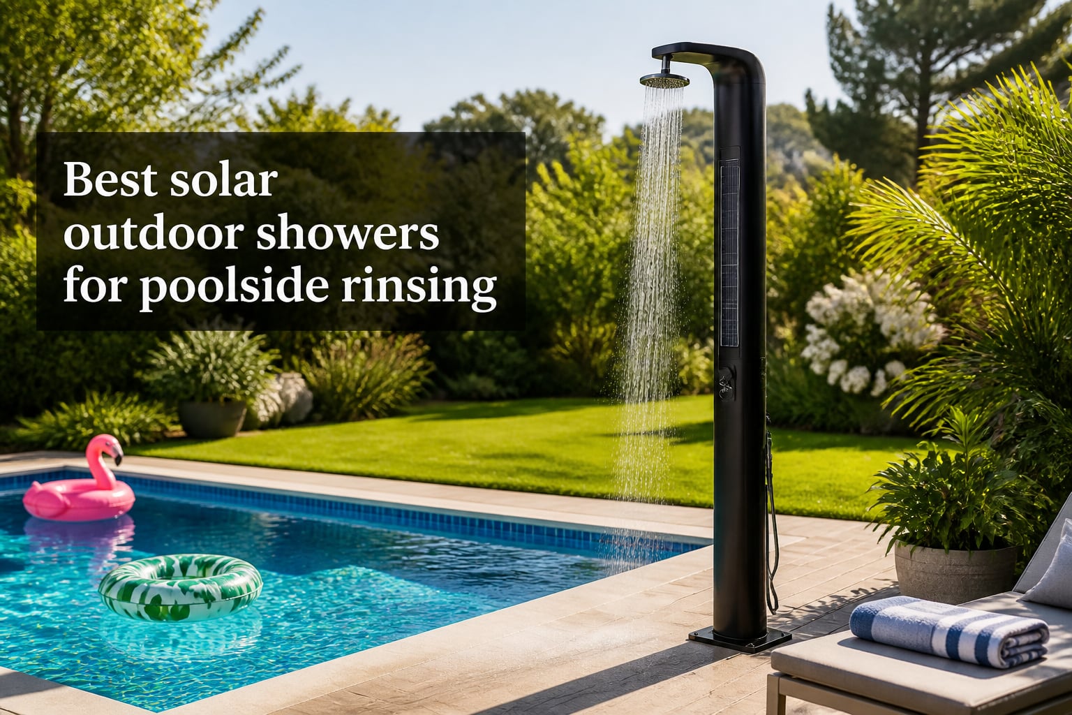 Best solar outdoor showers for poolside rinsing