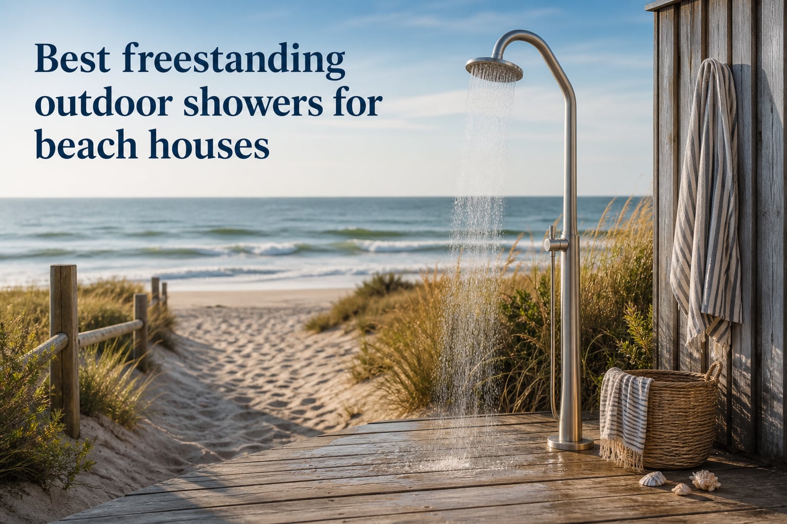 Best freestanding outdoor showers for beach houses