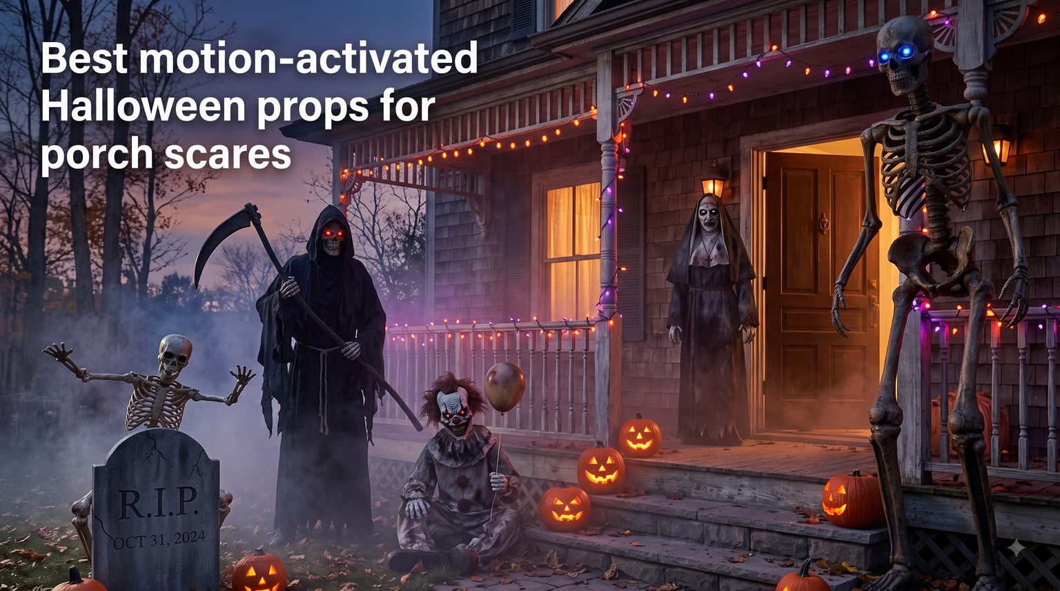 Best motion-activated Halloween props for porch scares