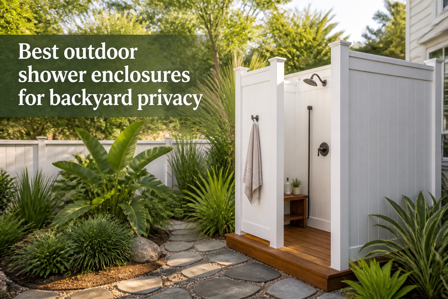 Best outdoor shower enclosures for backyard privacy