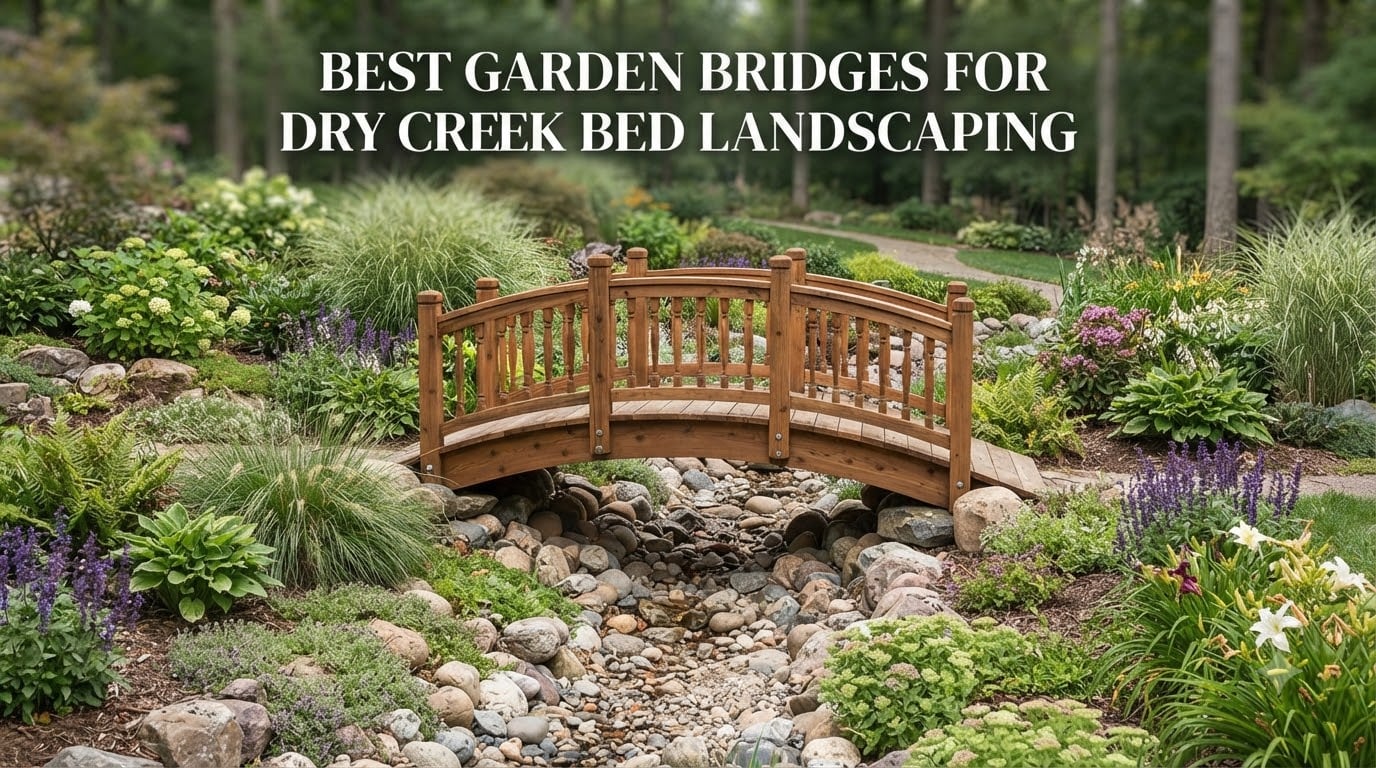 Best garden bridges for dry creek bed landscaping