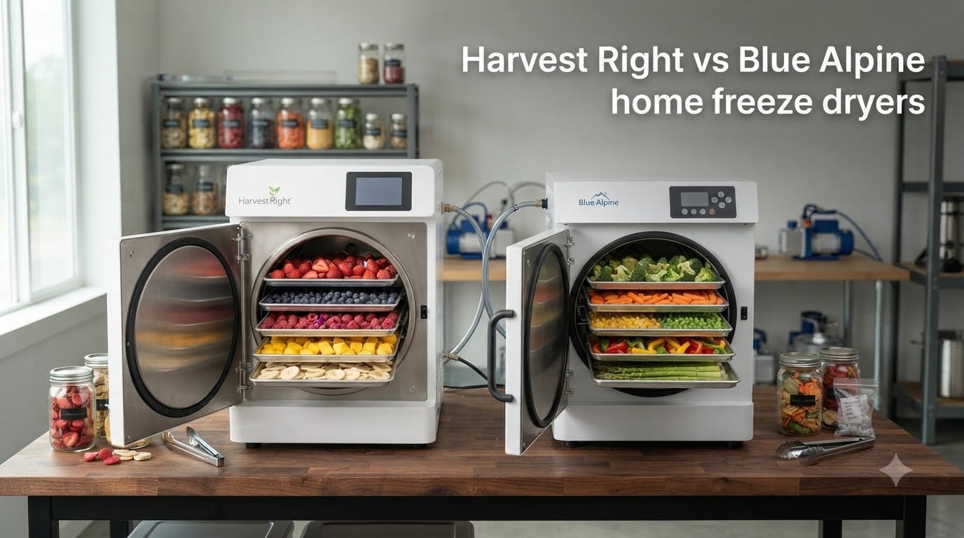 Harvest Right vs Blue Alpine home freeze dryers