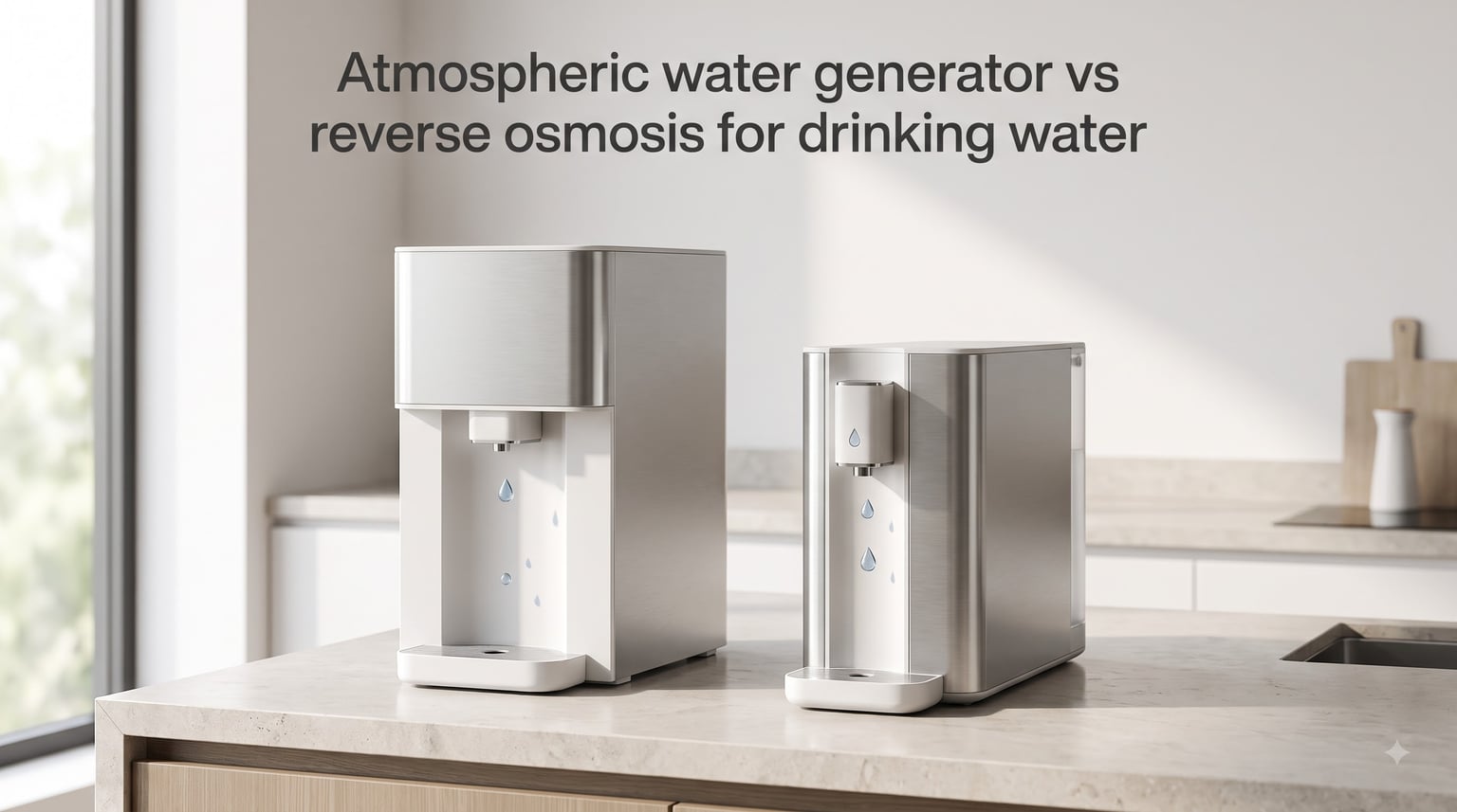 Atmospheric water generator vs reverse osmosis for drinking water
