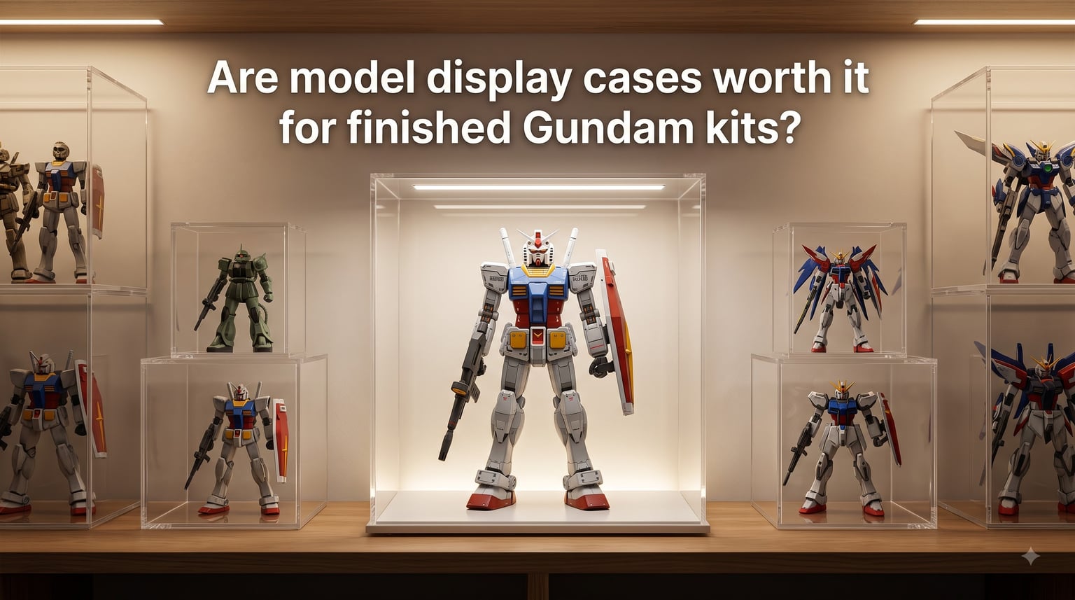 Are model display cases worth it for finished Gundam kits?
