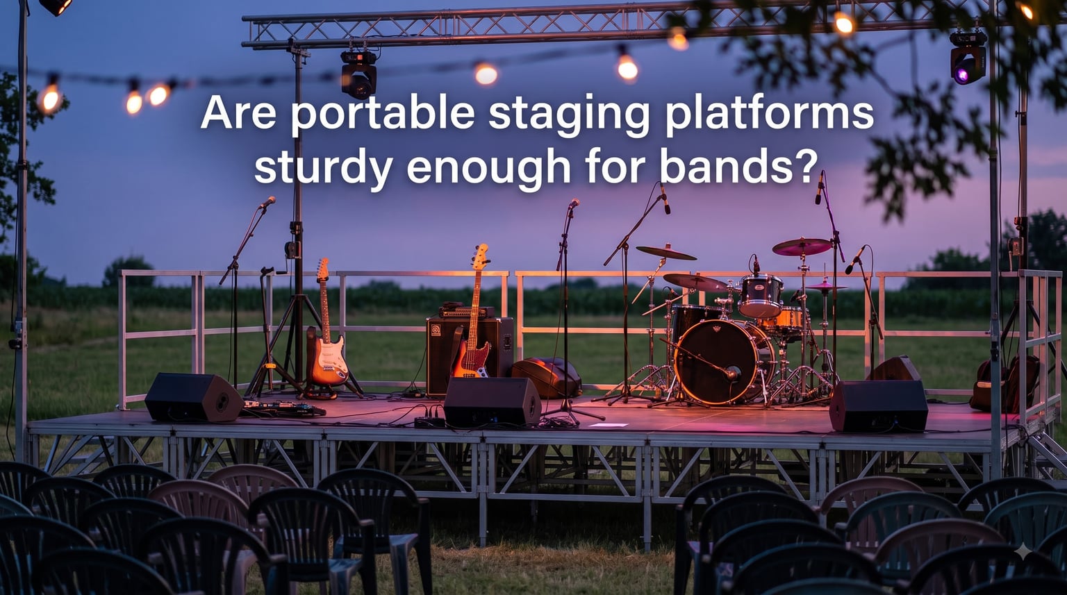 Are portable staging platforms sturdy enough for bands?